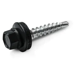 Wkręt farmerski aluminium 5,5x20 mm w kolorze RAL 7016 opakowanie 250 szt.